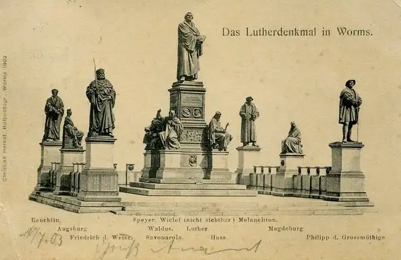 Das Lutherdenkmal in Worms